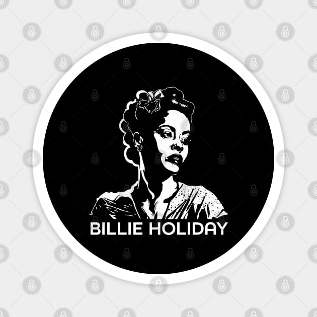 Bille Holiday Singer Magnet by UrbanLifeApparel